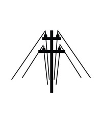 power line icon, vector best flat icon.
