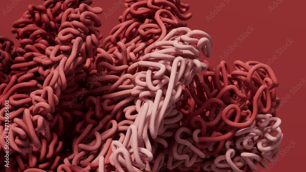Poster abstract expanding lines background, 3d rendering.