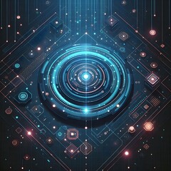 Obraz premium Neon Light Abstract Background