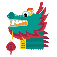 Hello Dragon Year 2024, happy, rich, healthy vector
