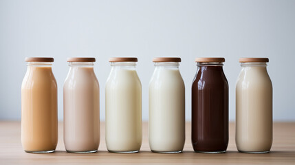 milk bottle theme design illustration