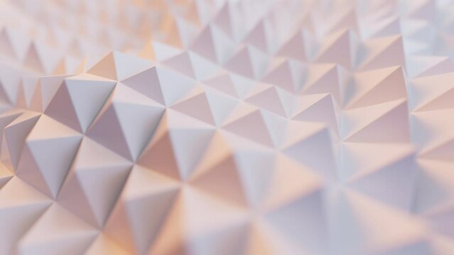 Triangle shape sound-absorbing cotton background, 3d rendering.