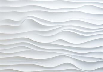 A tranquil white wall texture with flowing organic lines. Generative AI. - obrazy, fototapety, plakaty