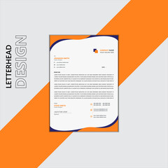 Simple letter head design for stock market