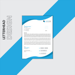 Simple letter head design for stock market