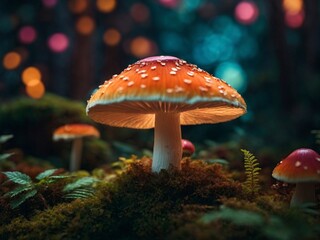 Fototapeta premium amanita muscaria fly mushroom