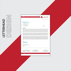 Simple letter head design for stock market