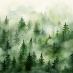 Fototapeta premium Forest pattern