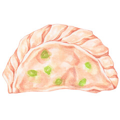 fun guo, watercolor asian food design