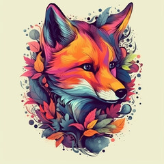 colorful fox llustration8