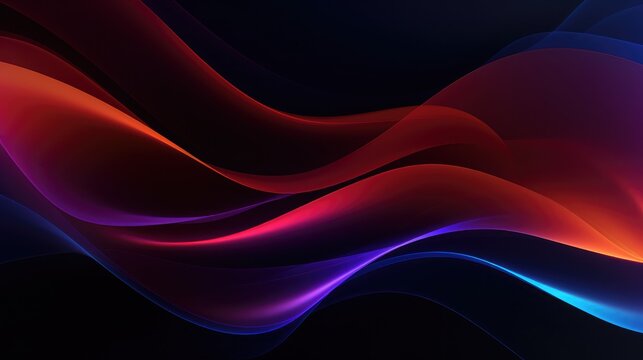 Abstract dark background with different colors generative ai