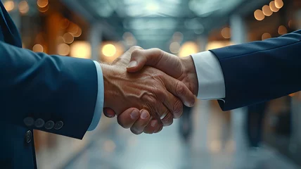 Fotobehang handshake between two businessmen © AI IMAGES COLLECTION