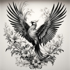 Obraz premium black and white background