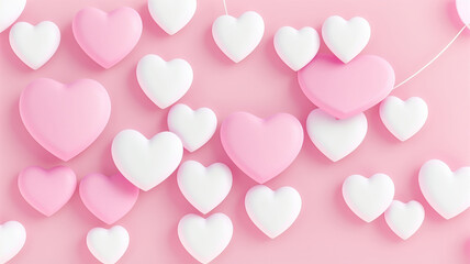 Valentine's Day or Mother's Day with gift heart background