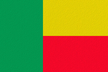 National flag of Benin. Background for editors and designers. National holiday