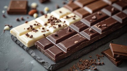 Several Chocolate Bars