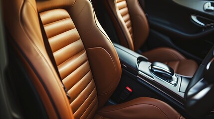 Brown Car Interior Seat