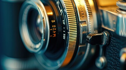 Close up of Lens Camera
