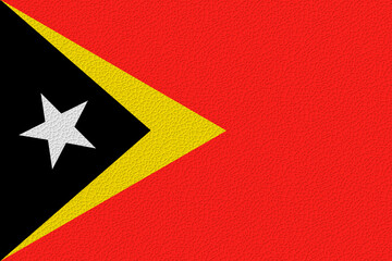 National flag of East Timor. Background  with flag o of East Timor.