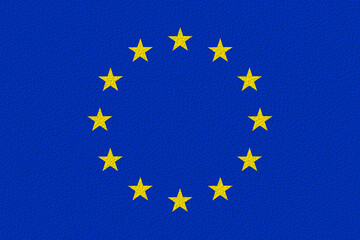 National flag of Europe. Background  with flag of Europe.