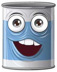 Poster Im Rahmen Vector illustration of a smiling animated paint can © GraphicsRF