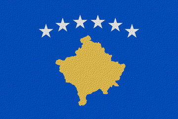 National flag of Kosovo. Background  with flag  of Kosovo