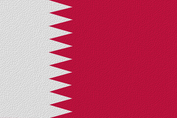 Obraz premium National flag of Qatar. Background with flag of Qatar.