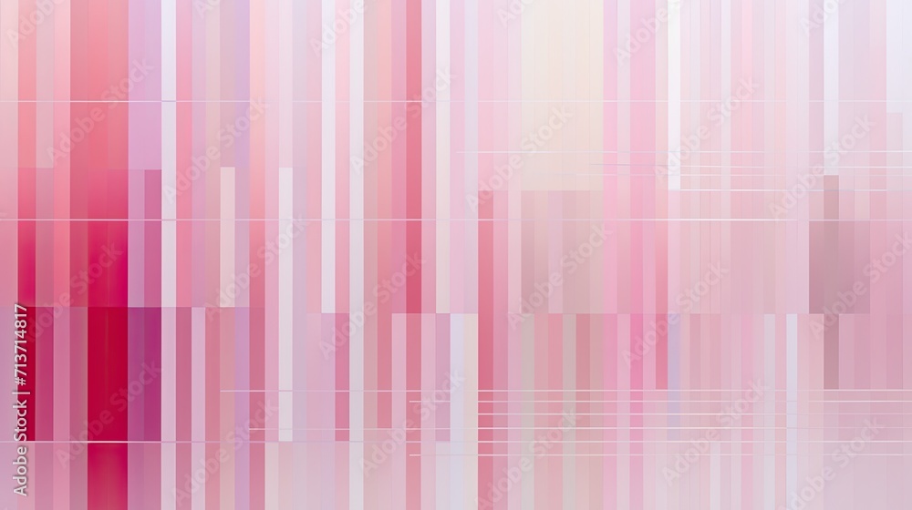 Poster a minimalist grid of intersecting vertical and horizontal lines in shades of pink