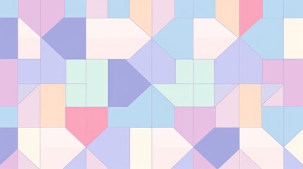 A repeating octagon pattern with a pastel color scheme