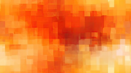 Fototapeta premium Abstract digital art contemporary orange pixel pattern