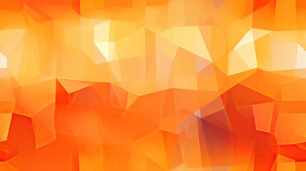 Abstract polygons modern art vibrant orange pixel pattern