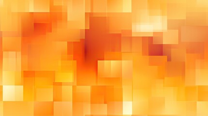 Abstract shapes modern orange pixel pattern