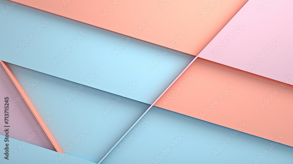 Poster a minimalistic background with intersecting lines in a pastel color palette