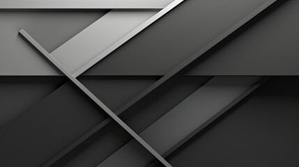 A minimalistic background with intersecting lines in a grayscale color palette - obrazy, fototapety, plakaty