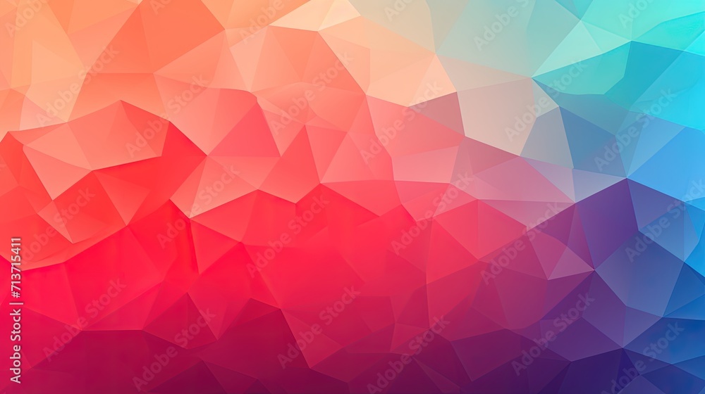 Poster an abstract background with overlapping polygons in a gradient color scheme
