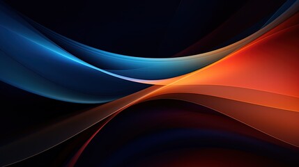 An abstract background with intersecting curves in a dynamic arrangement