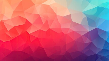 An abstract background with overlapping polygons in a gradient color scheme - obrazy, fototapety, plakaty