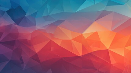 An abstract background with overlapping polygons in a gradient color scheme - obrazy, fototapety, plakaty