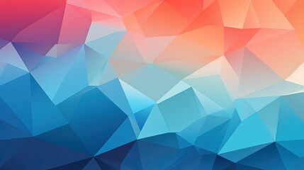 An abstract background with overlapping polygons in a gradient color scheme - obrazy, fototapety, plakaty