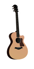 Fototapeta premium acoustic guitar isolated on white