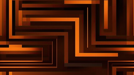 Futuristic lines modern orange pixel pattern