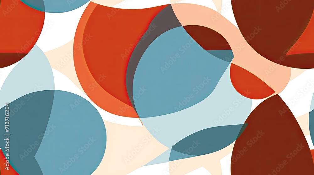 Poster patterns formed by overlapping circles
