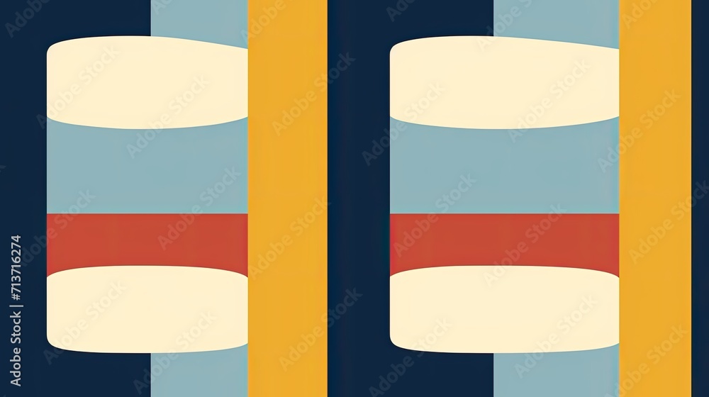 Poster patterns with a minimalistic and clean design