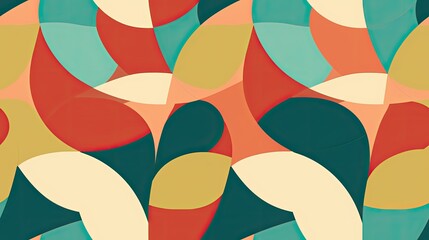 Patterns formed by overlapping geometric shapes