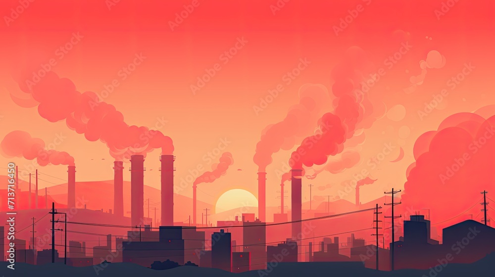 Aufkleber sensor based air pollution control solid color background