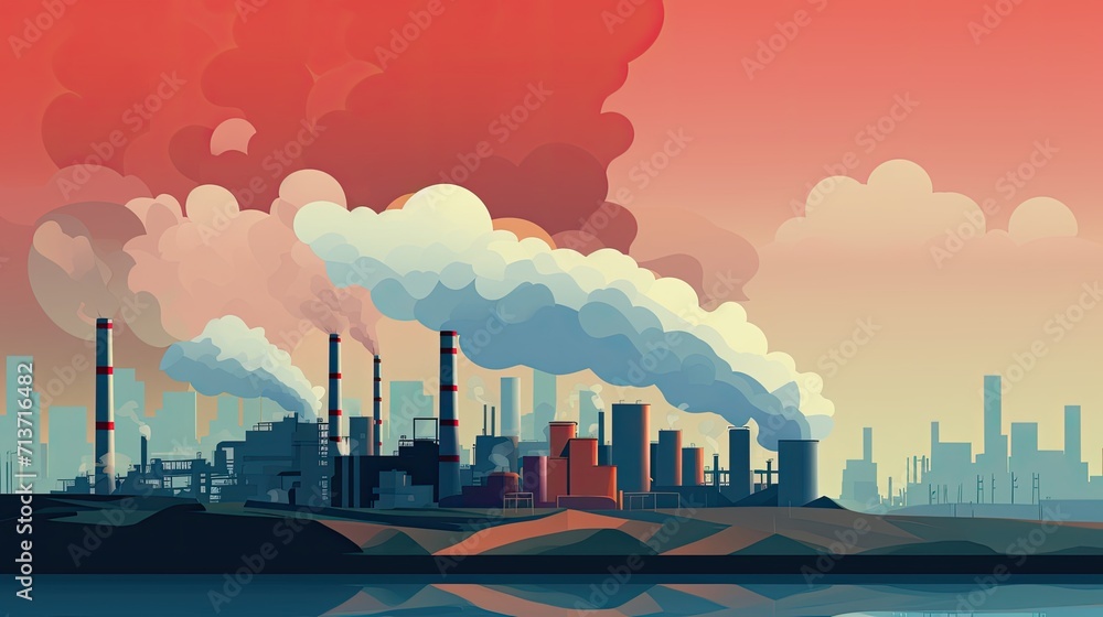 Aufkleber sensor based air pollution control solid color background