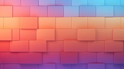 Rectangular tiles with a gradient color transition