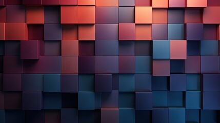 Rectangular tiles with a gradient color transition creating a smooth visual flow