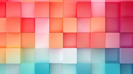 Squares with a gradient color transition creating a smooth and soothing effect