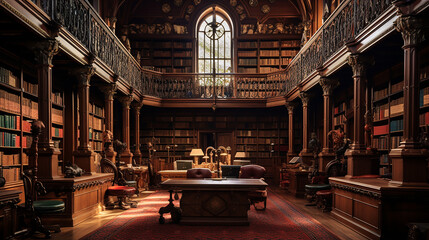 law and justice court library - obrazy, fototapety, plakaty